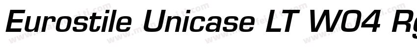Eurostile Unicase LT W04 Rg Regular字体转换